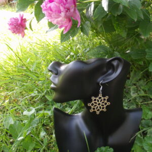 Boucles d'oreilles en bois modèle 15